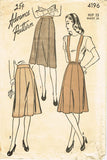 1940s Vintage Misses Day Skirt 1946 Advance VTG Sewing Pattern 4196 Size 24 W