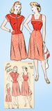 1940s Vintage Advance Sewing Pattern 4230 Uncut Misses Sun Dress Size 14 32 B - Vintage4me2