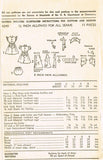1940s Vintage Toddler Girls Dress 1946 Advance VTG Sewing Pattern 4249 Size 4