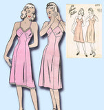 1940s Vintage Advance Sewing Pattern 4315 Uncut Misses Slip with Bra Top Sz 34 B -Vintage4me2