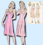 1940s Vintage Advance Sewing Pattern 4315 Uncut Misses Slip with Bra Top Sz 34 B -Vintage4me2