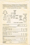 1940s Vintage Advance Sewing Pattern 4504 Toddler Girls 2 Pc Pajamas Size 3 22B - Vintage4me2
