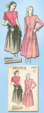 1940s Vintage Advance Sewing Pattern 4666 Misses Two Piece Dress Size 14 32 Bust - Vintage4me2