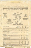 1940s Vintage Advance Sewing Pattern 4671 Toddler Girls Ruffled Dress Size 4 - Vintage4me2