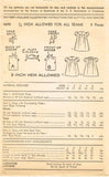 1940s Vintage Advance Sewing Pattern 4698 Cute Tiny Toddlers Dress Size 2 21 B