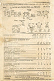 1940s Vintage Advance Sewing Pattern 4701 Toddler Girls Suit & Blouse Size 3 22B
