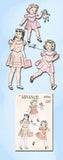 1940s Vintage 1947 Advance Sewing Pattern 4702 Little Girls Dress Size 8 NICE - Vintage4me2