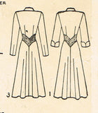 1940s VTG Advance Sewing Pattern 4709 Misses Dress w Shaped Built In Belt 32 B - Vintage4me2