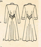 1940s Vintage Advance Sewing Pattern 4709 Misses Dress Pattern Sz 30 B -Vintage4me2