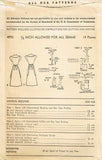 1940s Vintage Advance Sewing Pattern 4731 Rare Misses Full Bib Apron Fits All