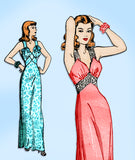 Advance 4749: 1940s Rare Uncut Misses Nightgown Size 30 B Vintage Sewing Pattern