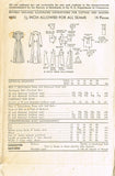 1940s Vintage Advance Sewing Pattern 4883 Misses Tailored Street Dress Sz 14 32B - Vintage4me2