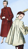 1940s Vintage Advance Sewing Pattern 4916 Plus Size Swingback Coat Size 40 Bust - Vintage4me2