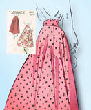 1940s Vintage Advance Sewing Pattern 4937 Misses Ballet Length Skirt Sz 26 Waist - Vintage4me2