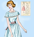 1940s Vintage Advance Sewing Pattern 4965 Uncut Junior Misses Prom Dress Sz 33 B - Vintage4me2