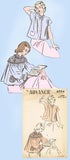 1940s Original Vintage Advance Sewing Pattern 4994 Misses Bedjacket Sz 36 38 B