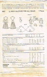 1950s Vintage Advance Sewing Pattern 5057 Stylish Misses Shirtwaist Dress Sz 14