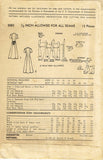 Advance 5083: 1950s Misses Dress & Matching Apron Sz 34 B Vintage Sewing Pattern
