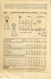 Advance 5083: 1950s Misses Dress & Matching Apron Sz 34 B Vintage Sewing Pattern
