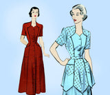 Advance 5083: 1950s Misses Dress & Matching Apron Sz 34 B Vintage Sewing Pattern