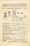 1940s Vintage Advance Sewing Pattern 5170 Toddler Girls Dress or Gown Size 6 24B