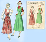 Advance 5266: 1950s Uncut Misses Jumper & Blouse 33 B Vintage Sewing Pattern - Vintage4me2