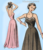 Advance 5398: 1940s Uncut Misses Formal Slip Size 38 Bust Vintage Sewing Pattern