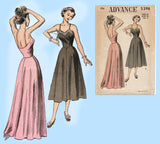Advance 5398: 1940s Uncut Misses Formal Slip Size 38 Bust Vintage Sewing Pattern