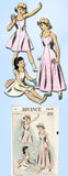 1950s Vintage Advance Sewing Pattern 5449 Cute Girls Princess Cut Slip Size 10
