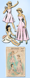 1950s Vintage Advance Sewing Pattern 5449 Little Girls Princess Cut Slip Size 8