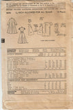 1950s Vintage Advance Sewing Pattern 5590 Toddler Girls Flared Housecoat Size 2