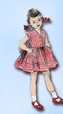 1950s Vintage Advance Sewing Pattern 5799 Cute Toddler Girls Sun Dress Size 4
