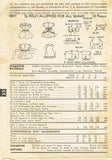 1950s Vintage Advance Sewing Pattern 5887 Toddler Girls Party Dress Size 2