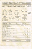 1950s Vintage Advance Sewing Pattern 5957 14 Inch Toni Doll Clothes Set
