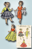 1950s Vintage Advance Sewing Pattern 5957 14 Inch Toni Doll Clothes Set