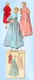 1950s Vintage Advance Sewing Pattern 5981 Misses Flared Housecoat Size 12 30 B
