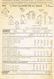 1950s Vintage Advance Sewing Pattern 5982 Little Girls Flared Housecoat Size 10