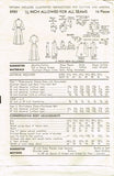 1950s Vintage Advance Sewing Pattern 5983 Misses Afternoon Dress Size 32 B