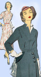 1950s Vintage Advance Sewing Pattern 5983 Misses Afternoon Dress Size 32 B