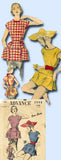 1950s Vintage Misses Easy Cobbler Apron 1952 Advance Sewing Pattern 5998 Size Large