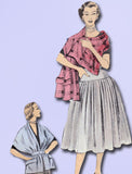1950s Misses Advance Sewing Pattern 6064 Misses Easy Skirt & Stole Size 26 Waist - Vintage4me2