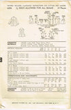 1950s Original Vintage Advance Sewing Pattern 6226 Misses Swingback Coat Sz 33 B
