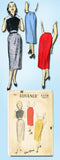 1950s Vintage Advance Sewing Pattern 6256 Sew Easy Misses Pencil Skirt 26 Waist - Vintage4me2