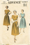 1950s Vintage Advance Sewing Pattern 6367 Stunning Misses Sun Dress Size 30 Bust - Vintage4me2