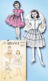 1950s Vintage Advance Sewing Pattern 6403 Uncut Girls Confirmation Dress Size 8