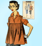 1950s Vintage Advance Sewing Pattern 6462 Uncut Misses Maternity Suit Sz 34 Bust