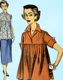 1950s Vintage Advance Sewing Pattern 6462 Uncut Misses Maternity Suit Sz 34 Bust