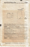 1950s Vintage Advance Sewing Pattern 6466 Misses Wrap & Button Skirt 26W