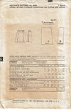 1950s Vintage Advance Sewing Pattern 6466 Misses Wrap & Button Skirt 26W