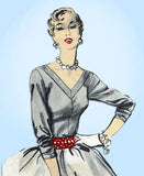 1950s Vintage Advance Sewing Pattern 6505 Sew Easy Misses Blouse Size 32 Bust -Vintage4me2